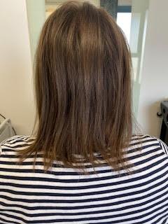 The same hair before extensions, example 4